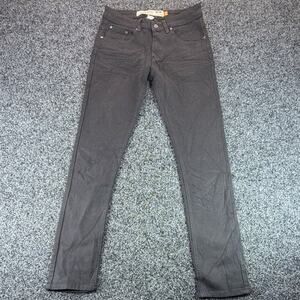Huntington Beach Club Men’s Skinny Fit Jeans 28x30 Black Stretch Denim